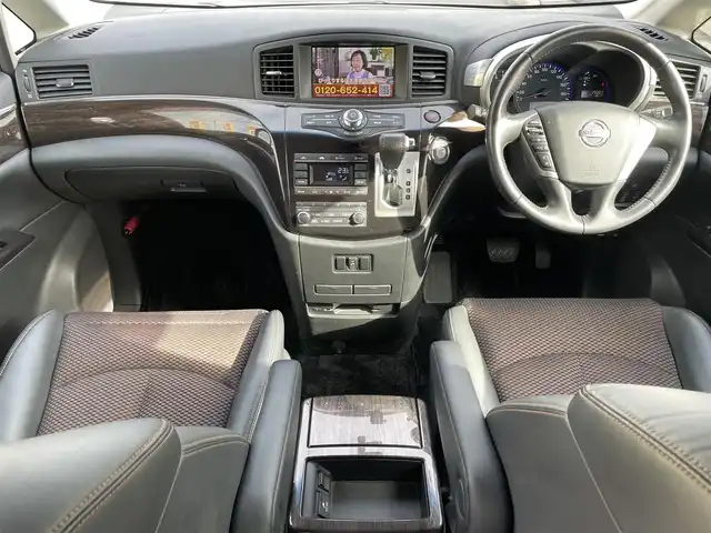 日産 エルグランド 250ハイウェイスター 長野県 2010(平22)年 3万km ブリリアントホワイトパール ワンオーナー/ワンセグテレビ/AM/FM/Bluetooth/全方位カメラ/助手席オットマン/フリップダウンモニター/プッシュスタート/ドアバイザー/純正フロアマット/片側パワースライドドア/片側イージクローザードア/ECOモード/スペアキー/スマートキー/4WD/パワーウィンドウ