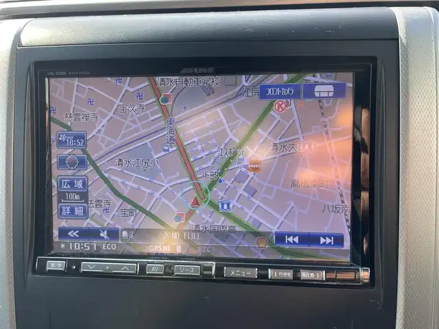 トヨタ アルファード 240S プライムセレクションⅡ 静岡県 2010(平22)年 17.1万km ブラック Wサンルーフ/アルパイン（VIE-X088）ナビ/・フルセグ/DVD/CD/SD/USB/バックカメラ/フリップダウンモニター/クルーズコントロール/ウッドコンビハンドル/両側パワースライドドア/スマートキー/プッシュスタート/純正１８インチAW/ドアバイザー/新車時保証書/取扱説明書