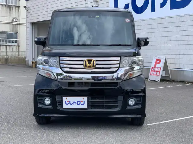 ホンダ Ｎ ＢＯＸ カスタム G Aパッケージ 福井県 2014(平26)年 4.6万km スマートブラック (株)IDOMが運営する【じしゃロン福井店】の自社ローン専用車両になりますこちらは現金またはオートローンご利用時の価格です。自社ローンご希望の方は別途その旨お申付け下さい/純正メモリーナビ/ワンセグTV・DVD・BT/両側パワースライドドア/ドライブレコーダー/スマートキー/HID/バイザー/純正フロアマット/シートカバー