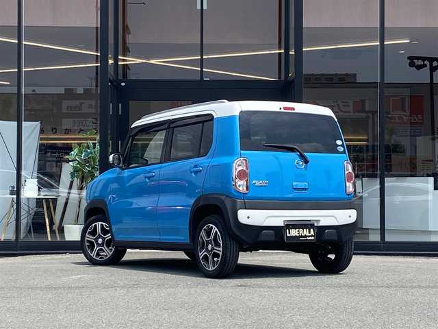 マツダ フレア クロスオーバー XS 福岡県 2015(平27)年 6.8万km 青Ｍ ・ホワイトルーフ/ ・衝突被害軽減システム/・純正メモリナビ ”CA9PC”/フルセグTV/CD/DVD/BT/USB/SD/ipod/・バックカメラ/・D席シートヒーター/・ETC/・HID AUTOヘッドライト/・アイドリングストップ/・シートリフター/・スマートキー/・ドアバイザー/・純正15インチAW/・保証書/取扱説明書/記録簿
