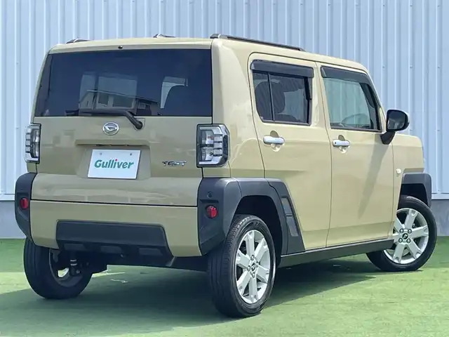 ダイハツ タフト G 香川県 2021(令3)年 3.4万km サンドベージュメタリック スマートアシスト/純正7インチナビ/ガラスルーフ/シートヒーター/コーナーセンサー/フルセグTV/バックカメラ/オートホールド/LEDヘッドライト/ドライブレコーダー前/ETC/オートライト/オートエアコン/パワーウィンドウ/プッシュスタート/スマートキー