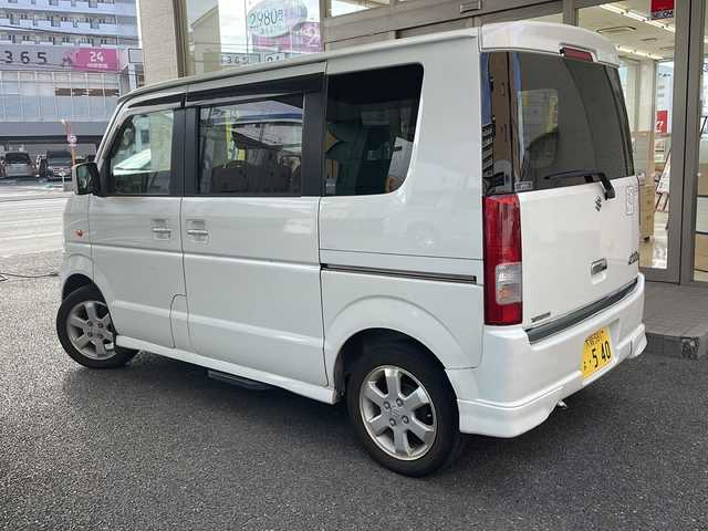 スズキ エブリィ ワゴン PZターボ スペシャル 大阪府 2006(平18)年 9.2万km パールホワイト ワンオーナー/社外メモリーナビ/フルセグTV/DVD再生/バックカメラ/両側パワースライドドア/オートステップ/ＥＴＣ/キーレスエントリー/純正アルミホイル/スペアキー/保証書・取説
