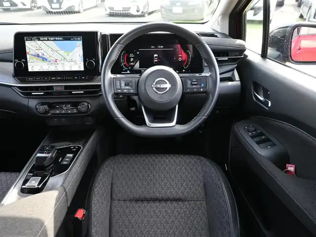 日産 オーラ G 千葉県 2024(令6)年 0.6万km ガーネットレッド/スーパーブラック 2トーン エマージェンシーブレーキ/インテリジェントルームミラー/インテリジェントクルーズコントロール/純正コネクトナビ/地デジTV/【Bluetooth接続】/アラウンドビューモニター/BOSEサウンド/ハーフレザーシート/革巻きステアリング/ステアリングスイッチ/コーナーセンサー/純正17インチアルミホイル/サイド/カーテン/ニーエアバッグ/インテリジェントキー