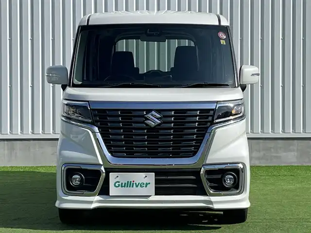 スズキ スペーシア カスタム HYBRID XS 香川県 2020(令2)年 3.8万km ピュアホワイトP 登録時走行距離：37393km/ディーラーオプション純正7インチディスプレイオーディオ/CD/DVD/Bluetooth/バックカメラ/衝突被害軽減システム/横滑り防止装置/レーンキープアシスト/後方コーナーセンサー/アイドリングストップ/LEDヘッドライト/フォグランプ/オートライト/ハーフレザーシート/運転席シートヒーター/両側パワースライドドア/エンジンスタートボタン/スマートキー/純正フロアマット/純正15インチアルミホイール