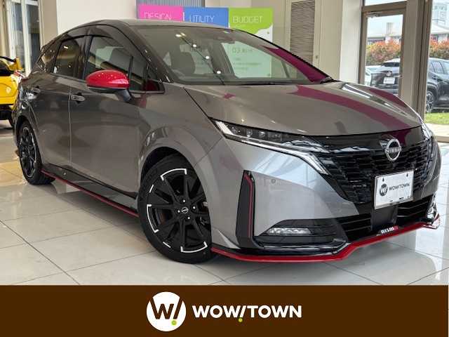 日産 オーラ ニスモ 埼玉県 2022(令4)年 2.4万km ダークメタルグレー/スーパーブラック2トーン プロパイロット　/純正メモリナビ　/　　BT/フルセグ/Apple Car Play/アラウンドビューモニター /LEDオートライト /ハーフレザーシート /純正17インチアルミホイール/デジタルインナーミラー /ステアリングスイッチ /ワイアレス充電 /USBポート/スマートキー2本/ETC2.0/禁煙車