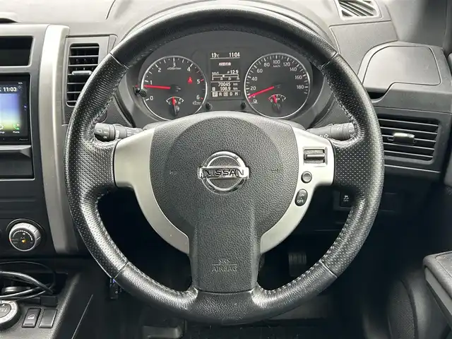 日産 エクストレイル 20GT 道東・釧路十勝 2010(平22)年 7万km ブリリアントホワイトパール パートタイム4WD/ディーゼルターボ/ディスプレイオーディオ/バックカメラ/ダウンヒルアシストコントロール/スマートキー/LEDヘッドライト/ETC/オートライト/ドアバイザー/フロアマット/革巻きステアリング