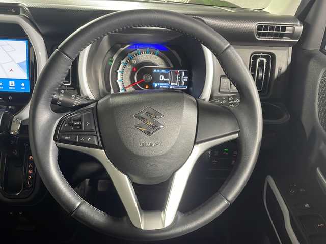 スズキ ハスラー HYBRID X 沖縄県 2020(令2)年 8.7万km クールカーキPM 県外仕入/禁煙車/衝突軽減ブレーキ/純正ナビ(フルセグ、Bluetooth、FM・AM、iPod)/全方位カメラ/コーナーセンサー/ＬＥＤヘッドライト/オートライト/レーンキープアシスト/純正アルミホイール/プッシュスタート/スマートキー/シートヒーター