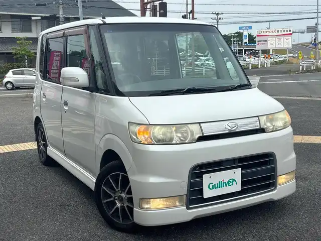 ダイハツ タント カスタム VS 京都府 2007(平19)年 12万km パールホワイトⅢ ・SDナビ(MDV-S706)/　ワンセグ/　Bluetooth/　CD/DVD再生/　SD録音再生/・電格ミラー/・取説/保証書