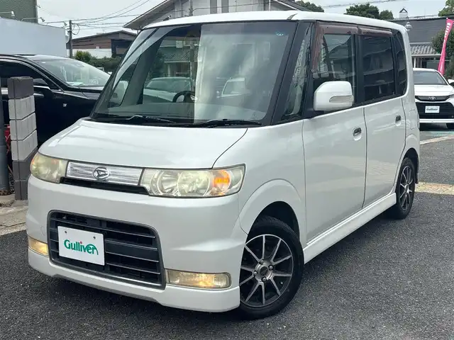 ダイハツ タント カスタム VS 京都府 2007(平19)年 12万km パールホワイトⅢ ・SDナビ(MDV-S706)/　ワンセグ/　Bluetooth/　CD/DVD再生/　SD録音再生/・電格ミラー/・取説/保証書