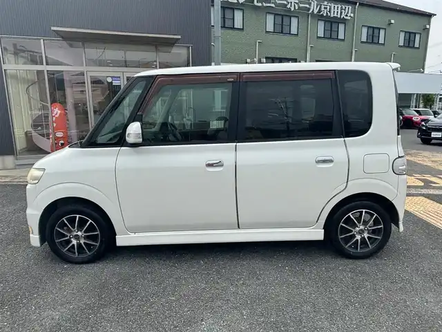 ダイハツ タント カスタム VS 京都府 2007(平19)年 12万km パールホワイトⅢ ・SDナビ(MDV-S706)/　ワンセグ/　Bluetooth/　CD/DVD再生/　SD録音再生/・電格ミラー/・取説/保証書