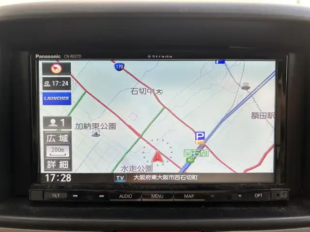 スズキ エブリィ ワゴン JPターボ 大阪府 2021(令3)年 2.2万km シルキーシルバーメタリック ワンオーナー/Strada7インチナビ/　(型式：CN-RE07D)/　Bluetooth・フルセグTV・CD・DVD/前後ドラレコ＆デジタルインナーミラー/　(バックギア連動型)/ETC/両側スライドイージークローザードア/社外フロアマット/プッシュスタート/衝突被害軽減ブレーキ/レーンキープアシスト/横滑り防止装置/電動格納ミラー/取扱説明書・保証書/スペアキーあり