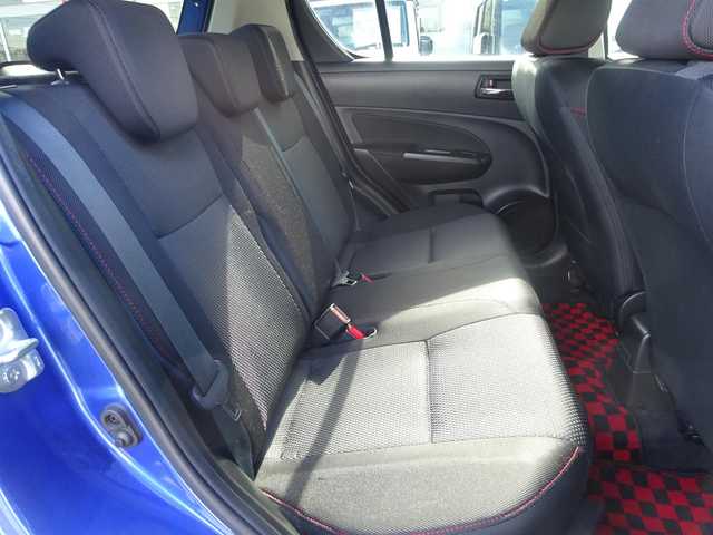 スズキ スイフト スポーツ 静岡県 2013(平25)年 5.2万km ブーストブルーパールメタリック ワンオーナー/禁煙車/KENWOOD SDナビ　MDVーZ704/（CD/DVD/SD REC/BT/USB/フルセグTV)/バックカメラ/プッシュスタート・スマートキー/クルーズコントロール/革巻きステアリングホイール/HIDヘッドライト/ETC/社外フロアマット/電動格納ミラー/スペアキー/保証書・取扱説明書