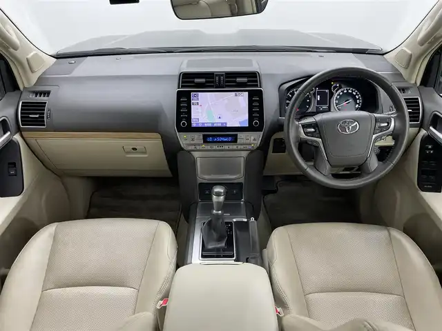 トヨタ ランドクルーザー プラド TX Lパッケージ マットブラED 岡山県 2023(令5)年 2.5万km ブラック メーカー9インチナビ/（BT/Carplay/TV)/パノラミックビューモニター/サンルーフ/ビルトインＥＴＣ２．０/前席パワーシート/ベージュレザーシート/シートベンチレーション/D席シートメモリー/ルーフレール/衝突軽減ブレーキ/LEDヘッドライト/オートハイビーム/追従型クルーズコントロール/社外ドライブレコーダー(前)/純正フロアマット/純正ドアバイザー/スペアキー