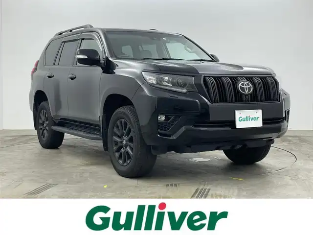 トヨタ ランドクルーザー プラド TX Lパッケージ マットブラED 岡山県 2023(令5)年 2.5万km ブラック メーカー9インチナビ/（BT/Carplay/TV)/パノラミックビューモニター/サンルーフ/ビルトインＥＴＣ２．０/前席パワーシート/ベージュレザーシート/シートベンチレーション/D席シートメモリー/ルーフレール/衝突軽減ブレーキ/LEDヘッドライト/オートハイビーム/追従型クルーズコントロール/社外ドライブレコーダー(前)/純正フロアマット/純正ドアバイザー/スペアキー