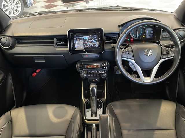 スズキ イグニス ハイブリッド F リミテッド 福井県 2016(平28)年 5万km ピュアホワイトP ４WD/ワンオーナー/純正7インチメモリーナビ/フルセグTV/BT/CD/DVD/USB/アラウンドビューモニター/セーフティサポート/・デュアルカメラブレーキサポート/・車線逸脱警報機能/・誤発進抑制機能/・ふらつき防止機能/クルーズコントロール/ETC/前後ドライブレコーダー/オートライト/オートハイビーム/LEDヘッドライト/レザーシート/シートヒーター/純正16インチアルミホイール/社外アルミホイール付スタッドレスタイヤ車載/純正フロアマット/MTモード付AT/パドルシフト