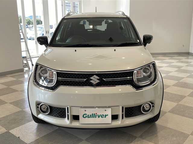 スズキ イグニス ハイブリッド F リミテッド 福井県 2016(平28)年 5万km ピュアホワイトP ４WD/ワンオーナー/純正7インチメモリーナビ/フルセグTV/BT/CD/DVD/USB/アラウンドビューモニター/セーフティサポート/・デュアルカメラブレーキサポート/・車線逸脱警報機能/・誤発進抑制機能/・ふらつき防止機能/クルーズコントロール/ETC/前後ドライブレコーダー/オートライト/オートハイビーム/LEDヘッドライト/レザーシート/シートヒーター/純正16インチアルミホイール/社外アルミホイール付スタッドレスタイヤ車載/純正フロアマット/MTモード付AT/パドルシフト