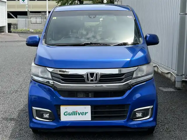 ホンダ Ｎ ＷＧＮ カスタム G Lパッケージ 静岡県 2016(平28)年 5.9万km ブリリアントスポーティブルーメタリック2トーン ユーザー買取車両/純正SDナビ(VXM-174VFXi)/　【CD/DVD/BT/地デジTV】/純正LEDヘッドライト/純正14インチAW/クルーズコントロール/バックカメラ/ハーフレザーシート/ETC/USB端子/スマートキー/Egプッシュスタート/新車時保証書/取扱説明書/スペアキー×1