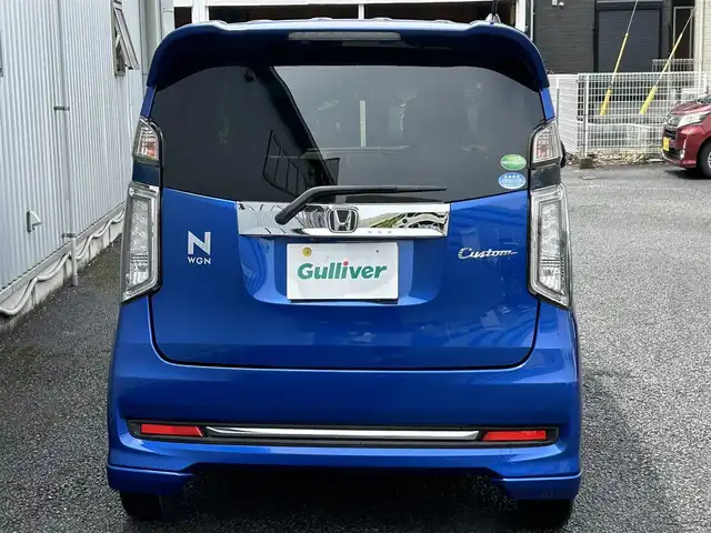 ホンダ Ｎ ＷＧＮ カスタム G Lパッケージ 静岡県 2016(平28)年 5.9万km ブリリアントスポーティブルーメタリック2トーン ユーザー買取車両/純正SDナビ(VXM-174VFXi)/　【CD/DVD/BT/地デジTV】/純正LEDヘッドライト/純正14インチAW/クルーズコントロール/バックカメラ/ハーフレザーシート/ETC/USB端子/スマートキー/Egプッシュスタート/新車時保証書/取扱説明書/スペアキー×1