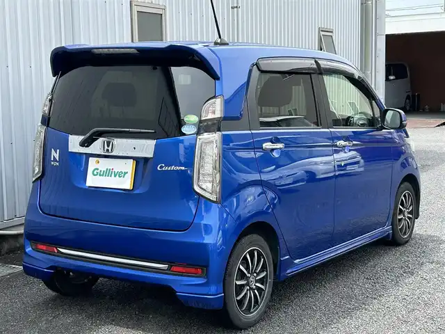ホンダ Ｎ ＷＧＮ カスタム G Lパッケージ 静岡県 2016(平28)年 5.9万km ブリリアントスポーティブルーメタリック2トーン ユーザー買取車両/純正SDナビ(VXM-174VFXi)/　【CD/DVD/BT/地デジTV】/純正LEDヘッドライト/純正14インチAW/クルーズコントロール/バックカメラ/ハーフレザーシート/ETC/USB端子/スマートキー/Egプッシュスタート/新車時保証書/取扱説明書/スペアキー×1