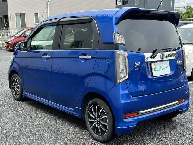 ホンダ Ｎ ＷＧＮ カスタム G Lパッケージ 静岡県 2016(平28)年 5.9万km ブリリアントスポーティブルーメタリック2トーン ユーザー買取車両/純正SDナビ(VXM-174VFXi)/　【CD/DVD/BT/地デジTV】/純正LEDヘッドライト/純正14インチAW/クルーズコントロール/バックカメラ/ハーフレザーシート/ETC/USB端子/スマートキー/Egプッシュスタート/新車時保証書/取扱説明書/スペアキー×1