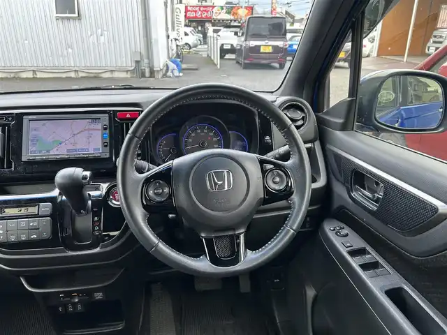 ホンダ Ｎ ＷＧＮ カスタム G Lパッケージ 静岡県 2016(平28)年 5.9万km ブリリアントスポーティブルーメタリック2トーン ユーザー買取車両/純正SDナビ(VXM-174VFXi)/　【CD/DVD/BT/地デジTV】/純正LEDヘッドライト/純正14インチAW/クルーズコントロール/バックカメラ/ハーフレザーシート/ETC/USB端子/スマートキー/Egプッシュスタート/新車時保証書/取扱説明書/スペアキー×1