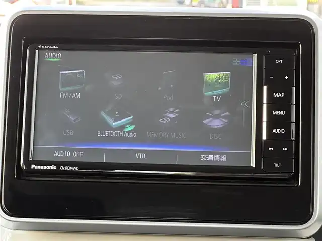 スズキ スペーシア HYBRID X 三重県 2018(平30)年 7.7万km ブルーイッシュブラックパール3 スズキセーフティサポート/ストラダナビ/　・フルセグ/　・Ｂｌｕｅｔｏｏｔｈ/　・ＤＶＤ/　・ＣＤ/　・録音/全方位カメラ/両側パワースライドドア/Ｄ席シートヒーター/スマートキー/プッシュスタート/ソナーセンサー/オートリトラクタブルミラー/ドライブレコーダー/ビルトインＥＴＣ