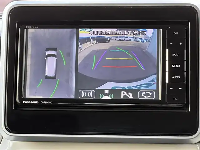 スズキ スペーシア HYBRID X 三重県 2018(平30)年 7.7万km ブルーイッシュブラックパール3 スズキセーフティサポート/ストラダナビ/　・フルセグ/　・Ｂｌｕｅｔｏｏｔｈ/　・ＤＶＤ/　・ＣＤ/　・録音/全方位カメラ/両側パワースライドドア/Ｄ席シートヒーター/スマートキー/プッシュスタート/ソナーセンサー/オートリトラクタブルミラー/ドライブレコーダー/ビルトインＥＴＣ