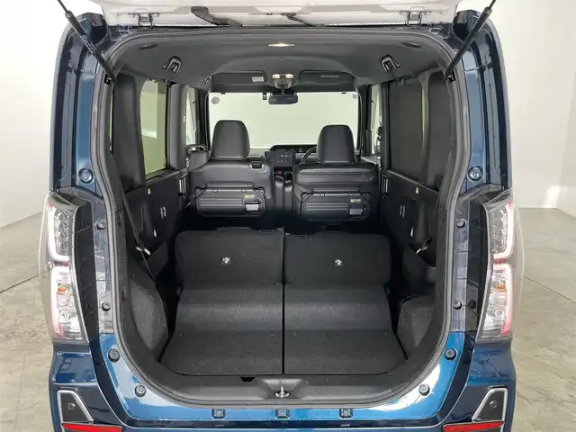 ダイハツ タント カスタム RS 福島県 2022(令4)年 1.4万km ブラックマイカメタリック/レーザーブルークリスタルシャイン 2トーン 純正ディスプレイオーディオ　パノラマモニター　スマートアシスト３　レーダークルーズコントロール　ビルトインＥＴＣ　シートヒーター　ドラレコ　両側パワースライドドア　ＬＥＤヘッドライト　オートライト