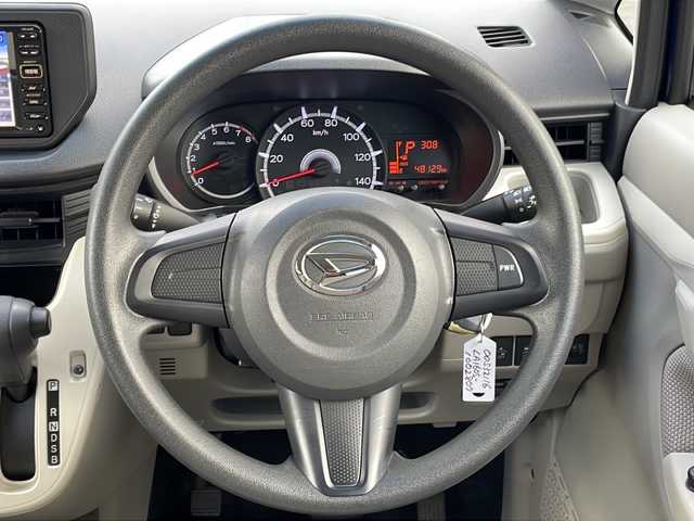 ダイハツ ムーヴ L SA 山梨県 2015(平27)年 4.9万km ディープブルークリスタルマイカ スマートアシスト/　・衝突回避支援ブレーキ/純正メモリナビ/　(CD/USB/SD)/シートヒーター/純正14インチアルミホイール/純正フロアマット/コーナーセンサー/4WD/リモコンキー/ETC