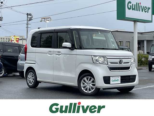 ホンダ Ｎ ＢＯＸ G L ホンダセンシング 青森県 2019(平31)年 5.2万km プラチナホワイトパール ４WD/社外ナビ/フルセグTV/CD/DVD/BT/片側パワースライドドア/ETC/レーンアシスト/衝突被害軽減システム/クルーズコントロール/LEDヘッドライト/オートライト/14インチ社外AW付サマータイヤ積込