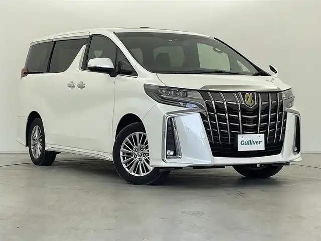 トヨタ アルファードハイブリット S タイプゴールドⅡ 群馬県 2021(令3)年 4.8万km ホワイトパールクリスタルシャイン 純正メモリディスプレイオーディオ（Bluetooth/フルセグTV/Miracast）　レーダークルーズコントロール　ツインムーンルーフ　AC１００V　ブランドスポットモニター　三眼ヘッドライト　デジタルインナーミラー　パーキングサポートブレーキ　プリクラッシュセーフティ　リヤクロストラフィックアラート　オートマチックハイビーム　パワーバックドア　ビルトインETC　前後ドライブレコーダー　スマートキー　プッシュスタート