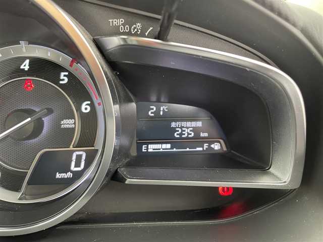 マツダ デミオ XD ツーリング 富山県 2015(平27)年 4.1万km メテオグレーマイカ 純正ナビ（AM/FM/BT/USB/DVD/ワンセグ）/衝突被害軽減システム/クルーズコントロール/横滑り防止装置/アイドリングストップ/純正アルミホイール/純正フロアマット/オートキセノンライト/ETC/革巻きステアリング/ステアリングスイッチ/パドルシフト/スマートキー