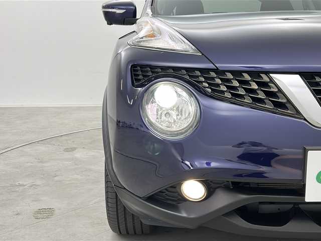日産 ジューク 15RX Vセレクション 群馬県 2019(令1)年 4.9万km アズライトブルー 純正ナビ　全周囲カメラ　ビルトインＥＴＣ　ドライブレコーダー　　キセノンヘッドライト　オートライト　衝突被害軽減ブレーキ　レーンアシスト　純正アルミホイール　横滑り防止装置　スマートキー　禁煙車