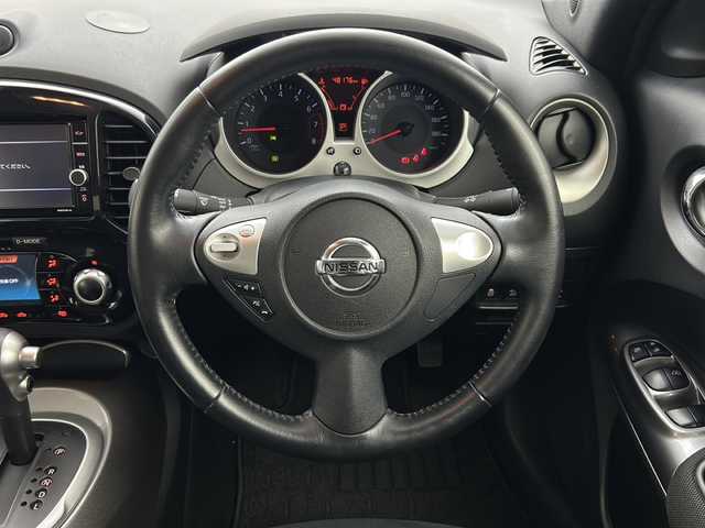 日産 ジューク 15RX Vセレクション 群馬県 2019(令1)年 4.9万km アズライトブルー 純正ナビ　全周囲カメラ　ビルトインＥＴＣ　ドライブレコーダー　　キセノンヘッドライト　オートライト　衝突被害軽減ブレーキ　レーンアシスト　純正アルミホイール　横滑り防止装置　スマートキー　禁煙車