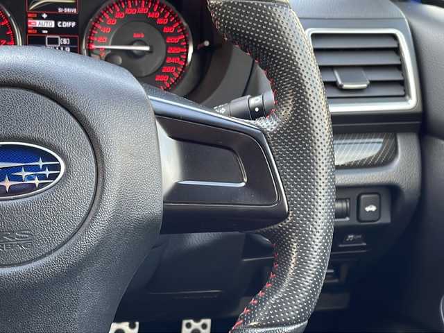 スバル ＷＲＸ ＳＴＩ STI 愛媛県 2016(平28)年 5.7万km WRブルーパール 社外ナビ（CN-RS02D）/・フルセグ/BT/CD/DVD/バックカメラ/ETC/ハーフレザーシート/ウィンカーミラー/オートライト/フォグランプ/純正18インチAW（STI）/スマートキー/プッシュスタート