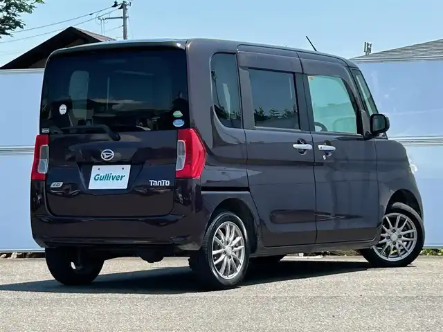 ダイハツ タント X SA 岩手県 2014(平26)年 10.5万km プラムブラウンクリスタルマイカ 4WD/社外メモリナビ/　CD/DVD/BT/フルセグTV/バックカメラ/片側パワースライドドア/社外14インチアルミホイール/スマートキー