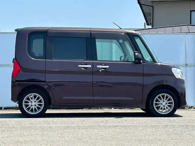 ダイハツ タント X SA 岩手県 2014(平26)年 10.5万km プラムブラウンクリスタルマイカ 4WD/社外メモリナビ/　CD/DVD/BT/フルセグTV/バックカメラ/片側パワースライドドア/社外14インチアルミホイール/スマートキー