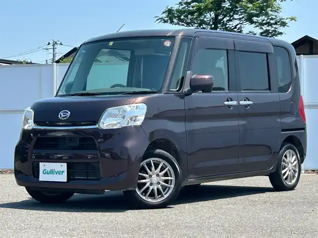ダイハツ タント X SA 岩手県 2014(平26)年 10.5万km プラムブラウンクリスタルマイカ 4WD/社外メモリナビ/　CD/DVD/BT/フルセグTV/バックカメラ/片側パワースライドドア/社外14インチアルミホイール/スマートキー