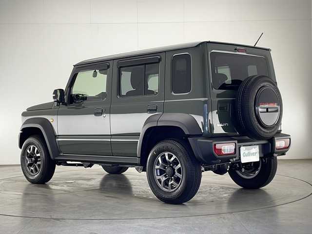 スズキ ジムニー ノマド FC 宮崎県 2025(令7)年 0.1万km 緑 ワンオーナー/SUZUKI Safety Support/〇デュアルカメラブレーキサポート/〇デュアルセンサーブレーキサポート/〇先行車発進お知らせ機能/〇標識認識機能/〇アダプティブクルーズコントロール（ACC）/〇車線逸脱警報機能/〇ふらつき警報機能/〇後退時ブレーキサポート/〇誤発進抑制機能/〇後方誤発進抑制機能/〇ハイビームアシスト/〇コーナーセンサー/純正8インチSDナビ/フルセグTV/CD/DVD/Bluetooth/バックカメラ/シートヒーター/LEDヘッドライト/純正１５インチAW/純正フロアマット/前後ドライブレコーダー/ETC/スマートキー×2/保証書/取扱説明書