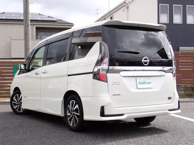 日産 セレナ ハイウェイスター V 千葉県 2021(令3)年 8.7万km ブリリアントホワイトパール ワンオーナー/純正9インチナビ(MM320D-L)/・フルセグテレビ/・CD/DVD/・Bluetooth/・ミュージックサーバー/フリップダウンモニター/アラウンドビューモニター/ETC/プロパイロット/インテリジェントエマージェンシーブレーキ/セーフティーパックA/・踏み間違い衝突防止アシスト/・インテリジェントパーキングアシスト/・標識検知機能/・インテリジェント DA（ふらつき警報）/・フロント&バックソナー/後則方車両検知警報/車線逸脱警報/インテリジェントルームミラー/プッシュスタート/アイドリングストップ/ステアリングスイッチ/LEDヘッドライト/フォグライト/電動格納ウィンカーミラー/両側パワースライドドア/インテリジェントキー×2/取扱説明書/ナビ取扱説明書/保証書