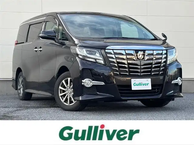 トヨタ アルファード S Aパッケージ 茨城県 2015(平27)年 7.8万km ブラック 純正メモリナビ/　(CD/DVD/Bluetooth/フルセグTV)/バックカメラ/前方ドライブレコーダー/クルーズコントロール/両側パワースライドドア/ETC/LEDヘッドライト/社外16インチアルミホイール/オットマン/W(後席)エアコン/W+サイドエアバッグ/パワーステアリング/オートライト