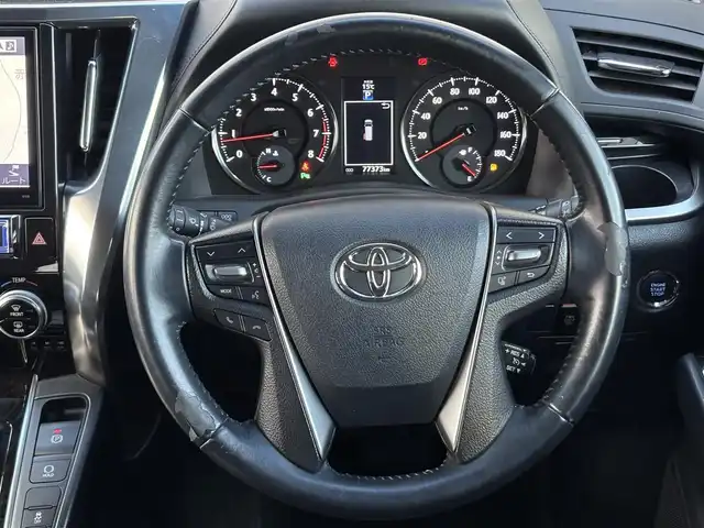 トヨタ アルファード S Aパッケージ 茨城県 2015(平27)年 7.8万km ブラック 純正メモリナビ/　(CD/DVD/Bluetooth/フルセグTV)/バックカメラ/前方ドライブレコーダー/クルーズコントロール/両側パワースライドドア/ETC/LEDヘッドライト/社外16インチアルミホイール/オットマン/W(後席)エアコン/W+サイドエアバッグ/パワーステアリング/オートライト