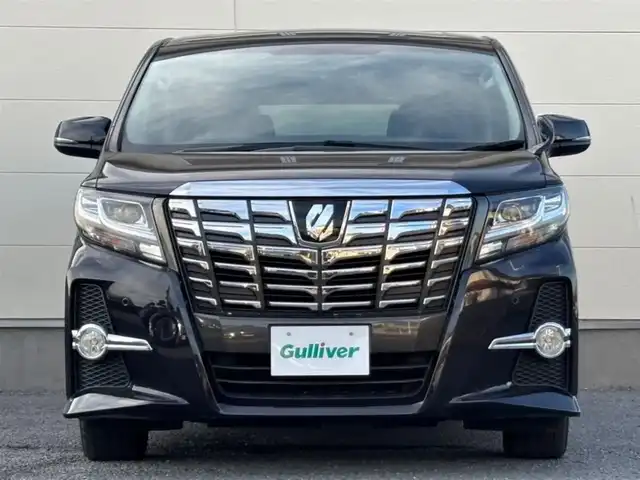トヨタ アルファード S Aパッケージ 茨城県 2015(平27)年 7.8万km ブラック 純正メモリナビ/　(CD/DVD/Bluetooth/フルセグTV)/バックカメラ/前方ドライブレコーダー/クルーズコントロール/両側パワースライドドア/ETC/LEDヘッドライト/社外16インチアルミホイール/オットマン/W(後席)エアコン/W+サイドエアバッグ/パワーステアリング/オートライト