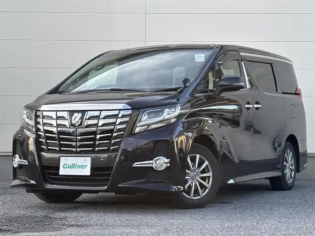トヨタ アルファード S Aパッケージ 茨城県 2015(平27)年 7.8万km ブラック 純正メモリナビ/　(CD/DVD/Bluetooth/フルセグTV)/バックカメラ/前方ドライブレコーダー/クルーズコントロール/両側パワースライドドア/ETC/LEDヘッドライト/社外16インチアルミホイール/オットマン/W(後席)エアコン/W+サイドエアバッグ/パワーステアリング/オートライト
