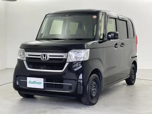ホンダ Ｎ ＢＯＸ L 福井県 2021(令3)年 4.5万km クリスタルブラックパール 純正ディラーオプションナビ【VXM-214VFi】/CD/DVD/フルセグTV/Bluetooth/USB/SD/AUX/バックカメラ/ビルトインETC/Honda SENSING/レーンキープアシスト/クルーズコントロール/オートライト/クリアランスソナー/片側パワースライドドア/プッシュスタート/ステアリングリモコン/ステアリングチルド機構/ウィンカー・電動格納式ミラー/サイドバイザー/純正フロアマット