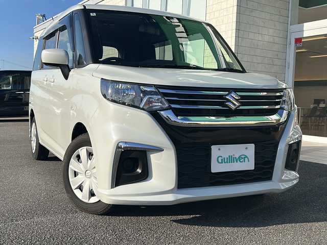 スズキ ソリオ G 香川県 2022(令4)年 4.9万km ピュアホワイトP 純正ナビ（フルセグTV/CD/DVD/BT）/バックカメラ/デジタルインナーミラー/両側スライドドア/コーナーセンサー/オートライト/ビルトインＥＴＣ/4WD