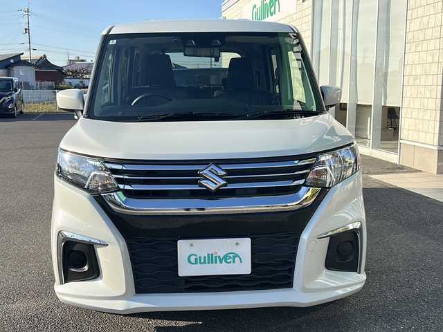 スズキ ソリオ G 香川県 2022(令4)年 4.9万km ピュアホワイトP 純正ナビ（フルセグTV/CD/DVD/BT）/バックカメラ/デジタルインナーミラー/両側スライドドア/コーナーセンサー/オートライト/ビルトインＥＴＣ/4WD