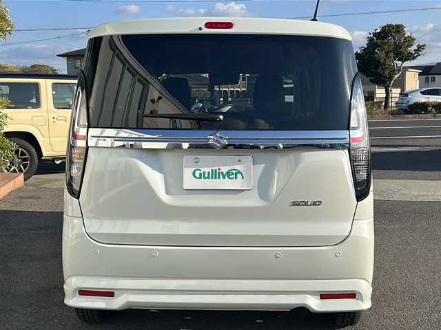 スズキ ソリオ G 香川県 2022(令4)年 4.9万km ピュアホワイトP 純正ナビ（フルセグTV/CD/DVD/BT）/バックカメラ/デジタルインナーミラー/両側スライドドア/コーナーセンサー/オートライト/ビルトインＥＴＣ/4WD