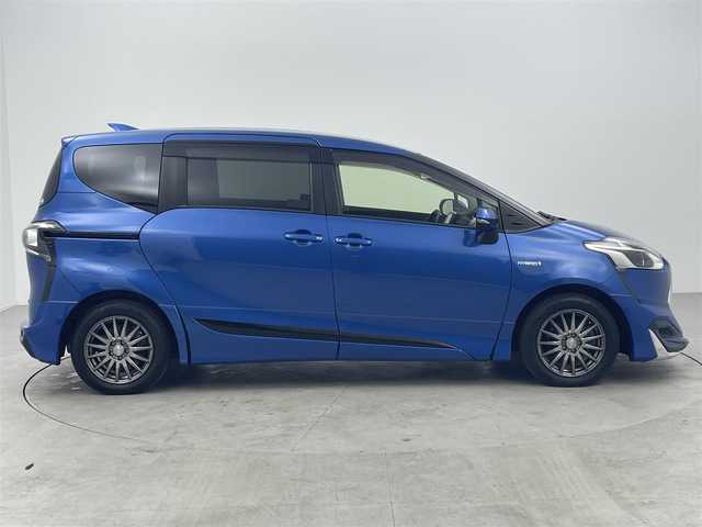トヨタ シエンタ ハイブリッド G 福岡県 2019(令1)年 8.5万km コバルトブルーメタリック ワンオーナー/モデリスタエアロ/社外メモリーナビ/フルセグ/DVD/Bluetooth/バックカメラ/両側パワースライドドア/トヨタセーフティセンス/レーンディパーチャーアラート/プリクラッシュセーフティ/オートLEDヘッドライト/ETC/ドライブレコーダー/スタッドレス付き純正アルミ積込