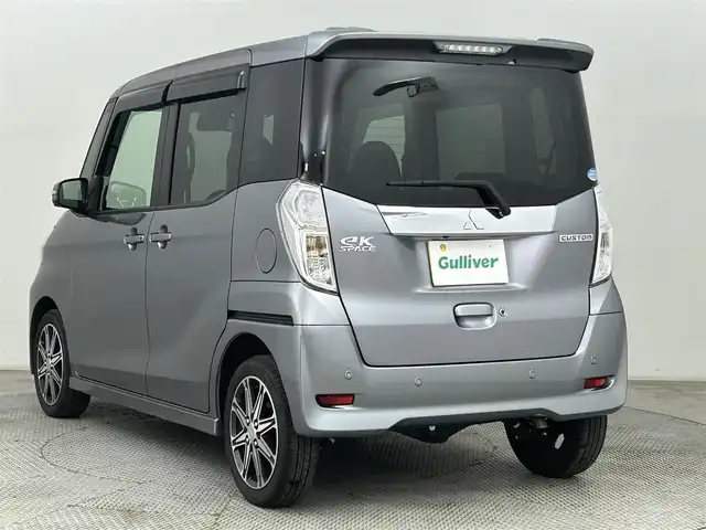 三菱 ｅＫスペース カスタムT セーフティプラスED 道央・札幌 2019(令1)年 1万km チタニウムグレーメタリック ・４WD/・純正ナビ/　CD/DVD/SD/フルセグ/・アラウンドビューモニター/・ETC/・ドライブレコーダー/・衝突軽減ブレーキ/・レーンキープアシスト/・クルーズコントロール/・オートハイビーム/・両側パワースライドドア/・D席シートヒーター/・LEDヘッドライト/・オートライト/・フォグライト/・プッシュスタート/・スマートキー/・純正フロアマット/・ドアバイザー